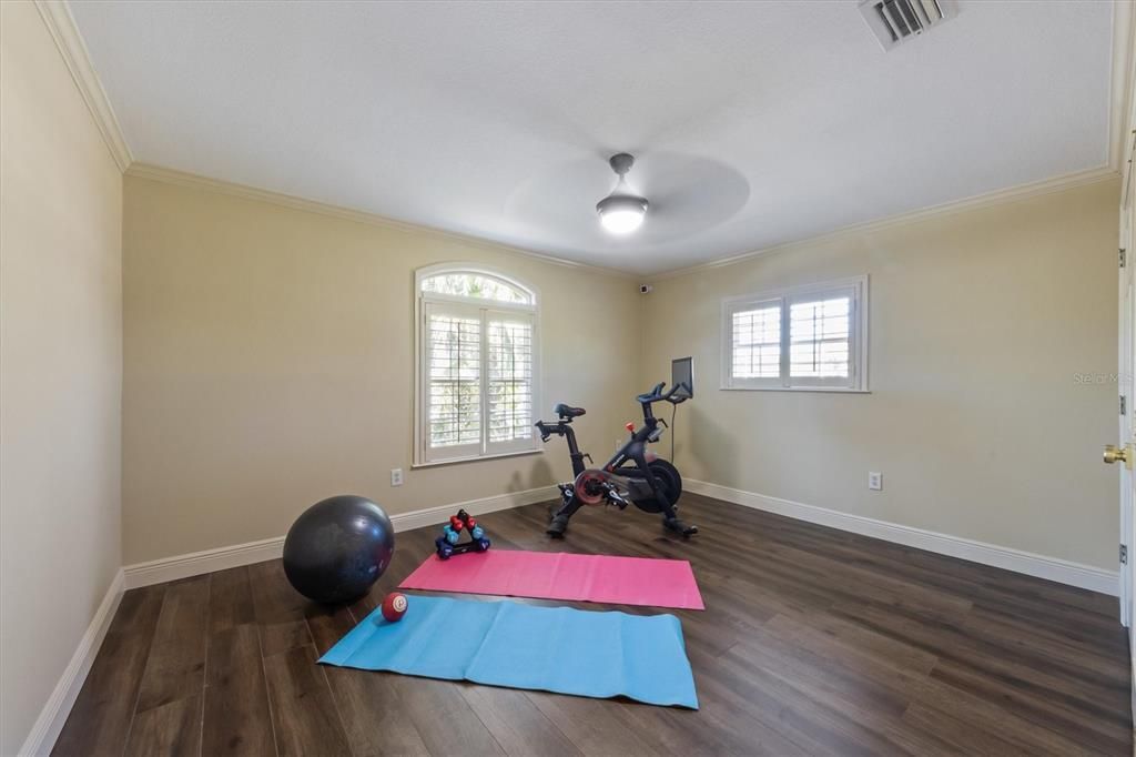 Fitness Equipment, Interior, Wood Texture Flooring