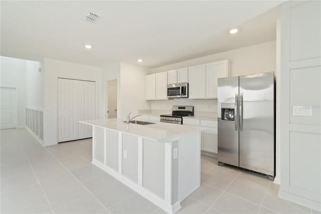 Interior, Kitchen, Recessed Lighting, Stainless Steel Appliances