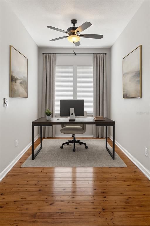 Home Office, Interior, Wood Texture Flooring