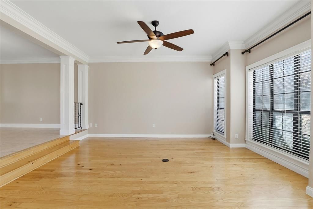 Empty room, Interior, Wood Texture Flooring