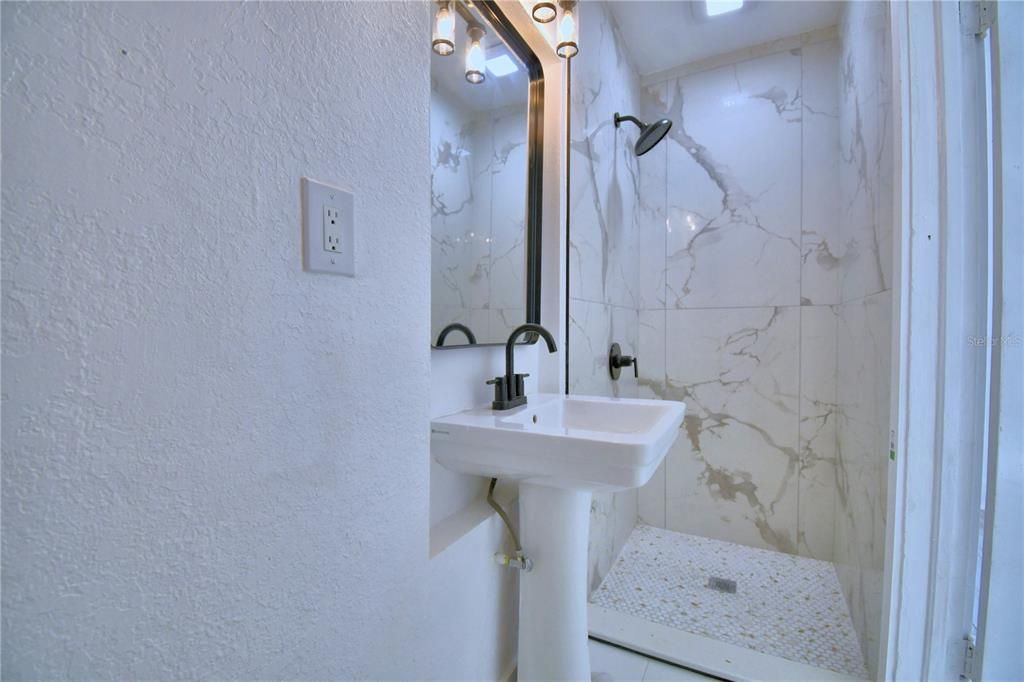 Bathroom, Interior, Marble Walls