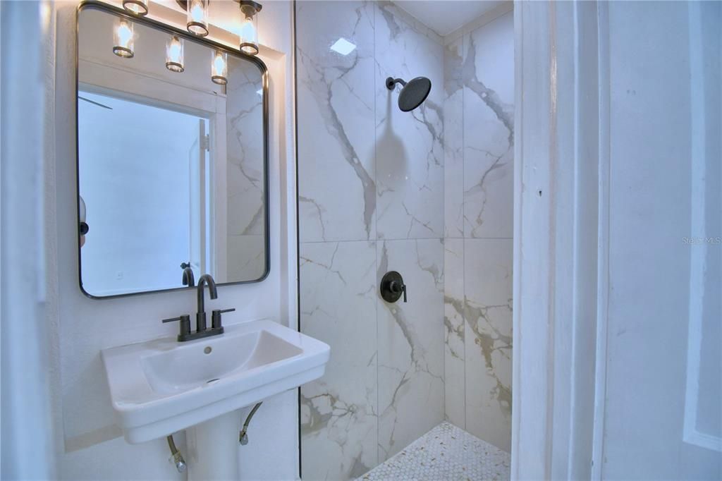 Bathroom, Interior, Marble Walls