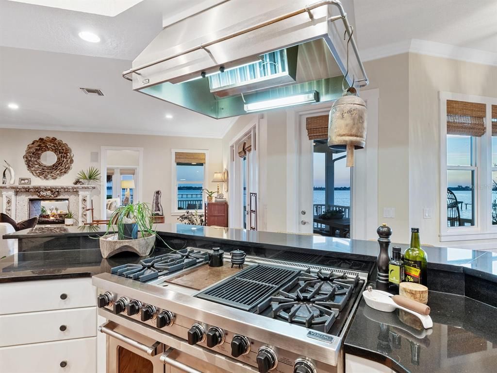 Interior, Kitchen, Recessed Lighting, Stainless Steel Appliances, Water