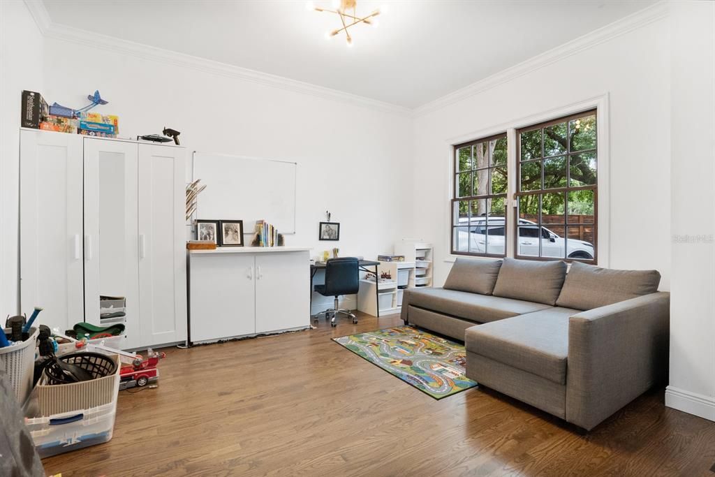Home Office, Interior, Wood Texture Flooring