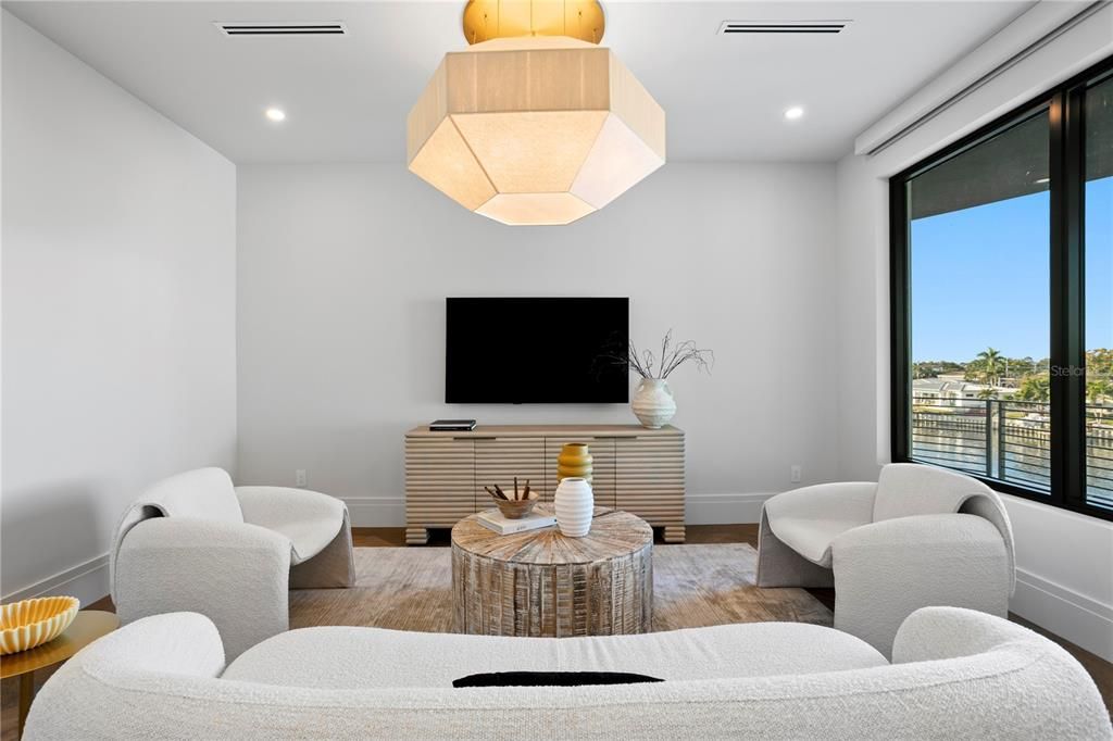 Interior, Living room, Recessed Lighting