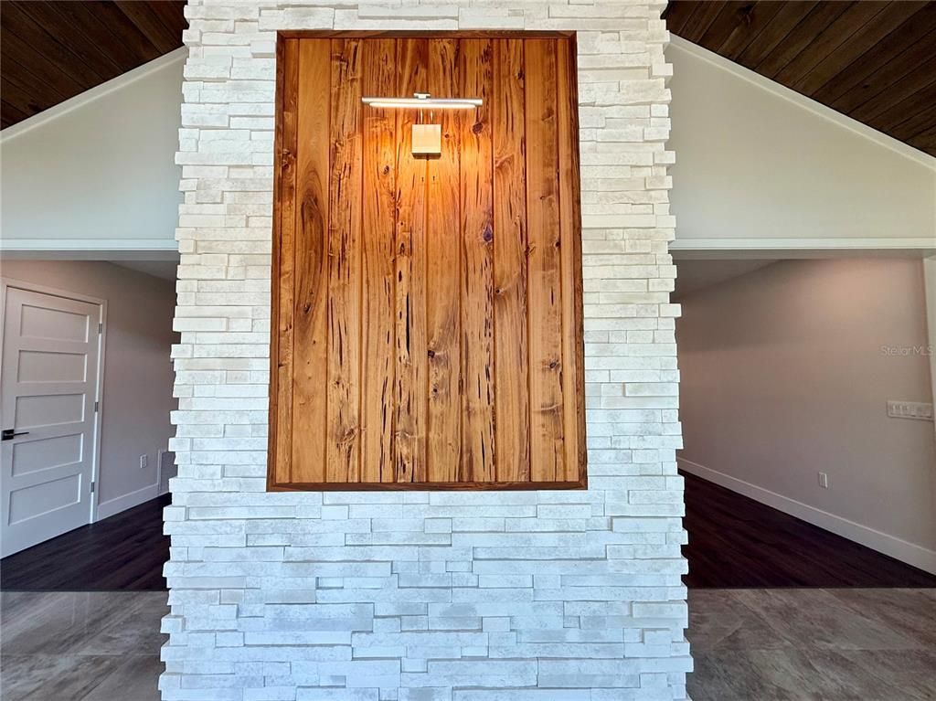 Interior, Stone Walls, Wood Texture Flooring, Wooden Walls