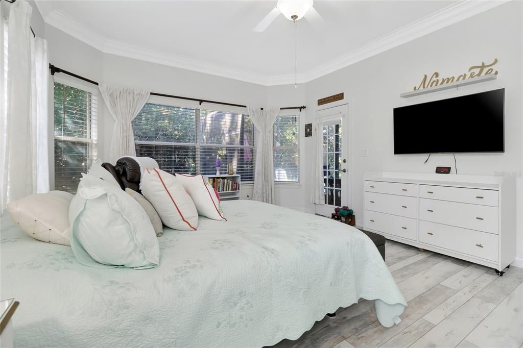 Bedroom, Interior, Wood Texture Flooring