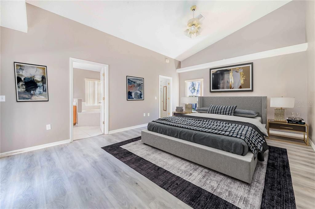 Bedroom, Interior, Wood Texture Flooring