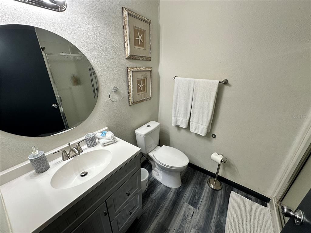 Bathroom, Interior, Wood Texture Flooring