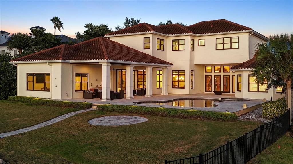 Backyard, Exterior, Facade, Mediterranean