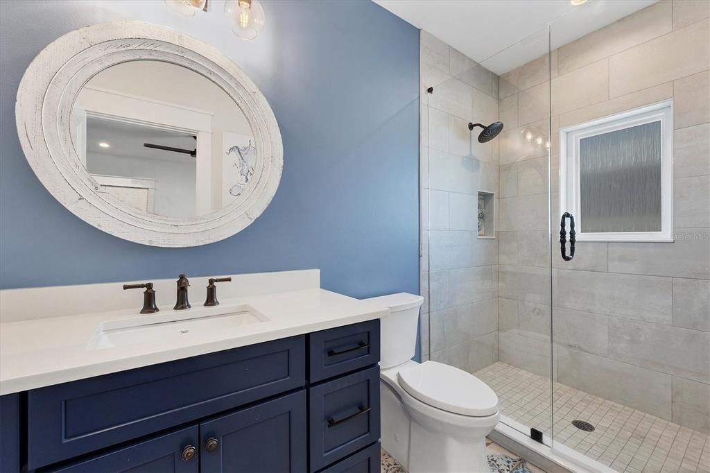 Bathroom, Glass Shower, Interior