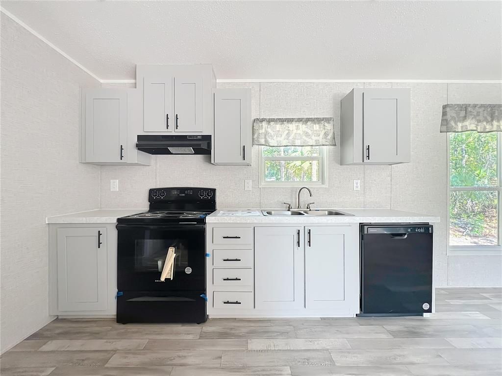 Interior, Kitchen, Wood Texture Flooring