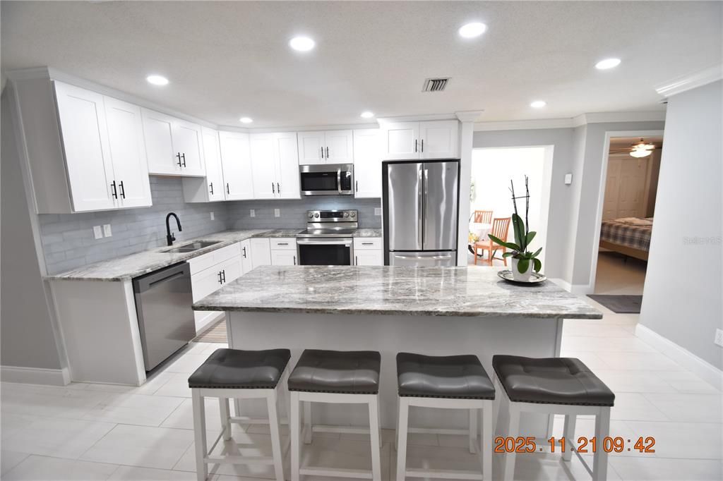 Interior, Kitchen, Recessed Lighting, Stainless Steel Appliances