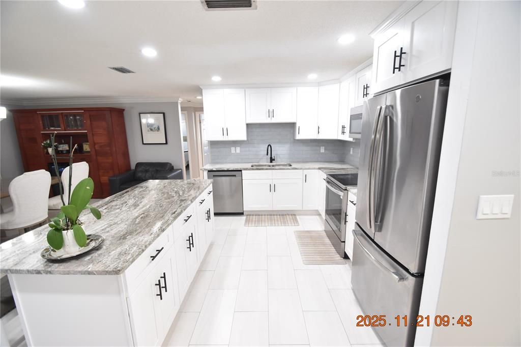 Interior, Kitchen, Recessed Lighting, Stainless Steel Appliances
