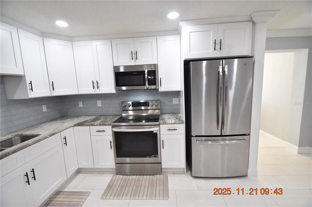 Interior, Kitchen, Recessed Lighting, Stainless Steel Appliances
