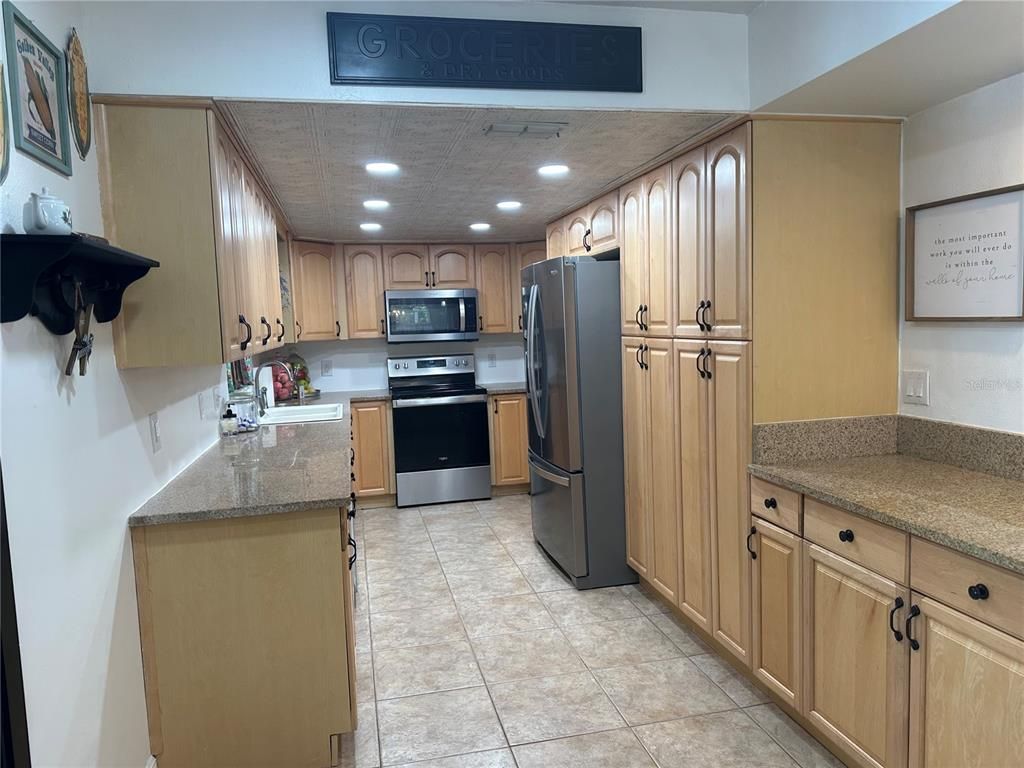 Interior, Kitchen, Recessed Lighting, Stainless Steel Appliances