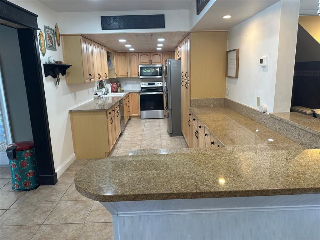 Interior, Kitchen, Recessed Lighting, Stainless Steel Appliances