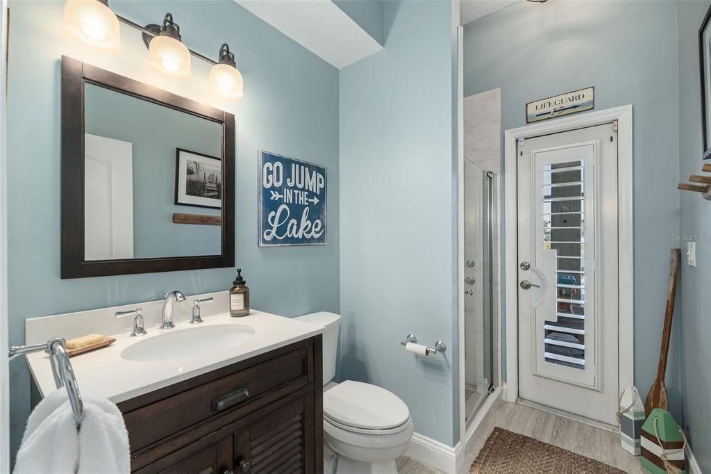 Bathroom, Interior, Wood Texture Flooring