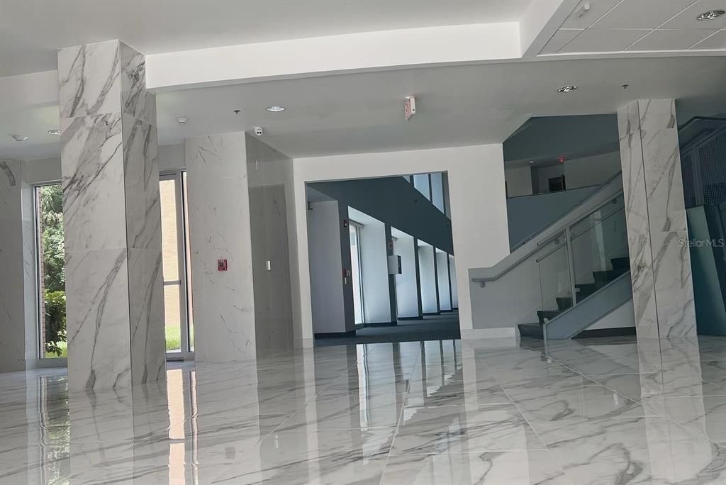 Interior, Marble, Marble Walls, Recessed Lighting