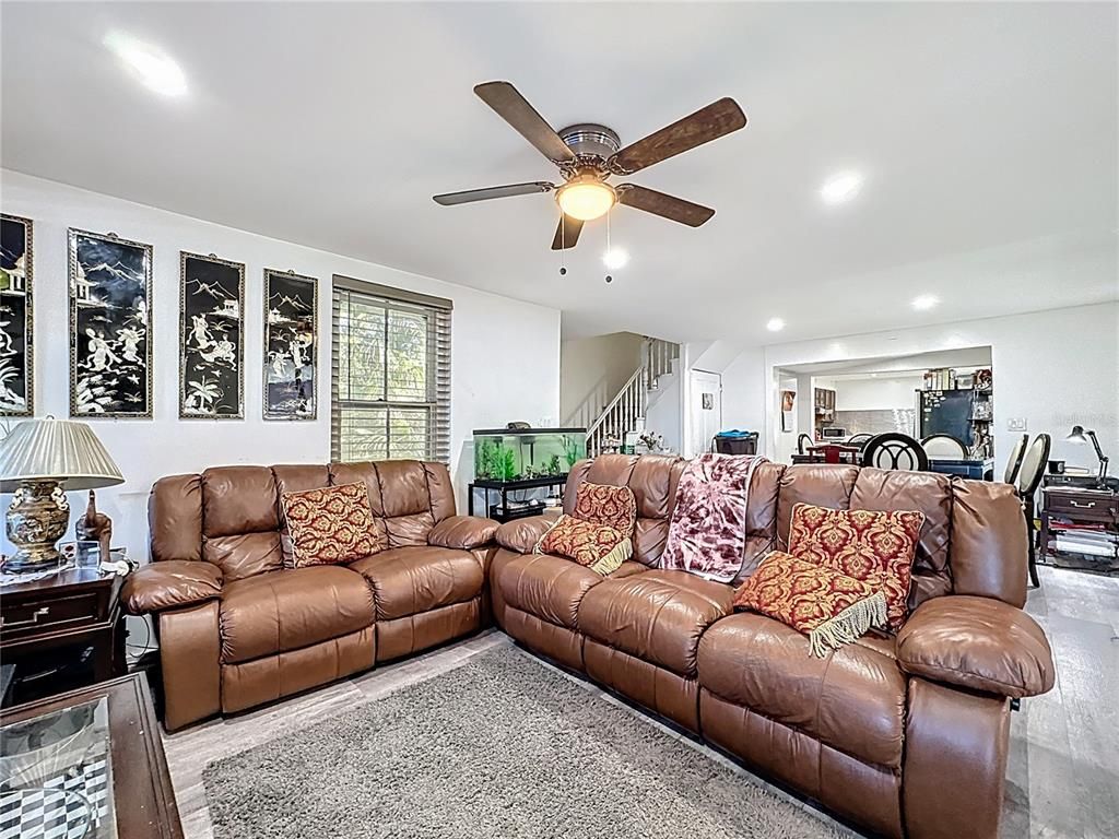 Interior, Living room, Recessed Lighting