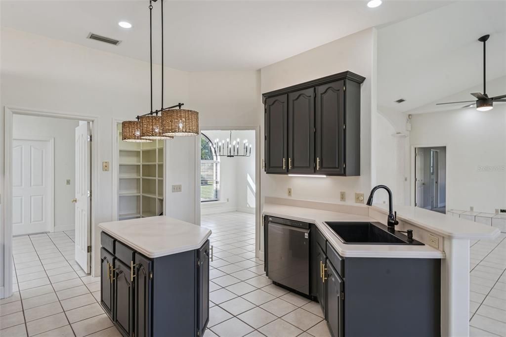Interior, Kitchen, Pendant Lights, Recessed Lighting