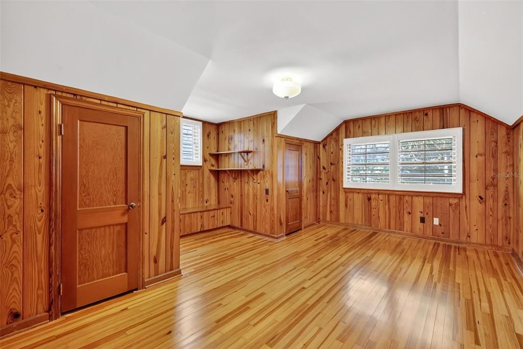 Empty room, Interior, Wood Texture Flooring, Wooden Walls