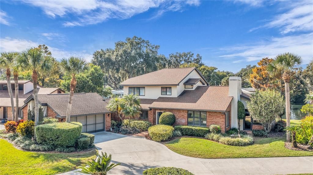 Attached, Exterior, Facade, Brick Facade, Tudor Revival