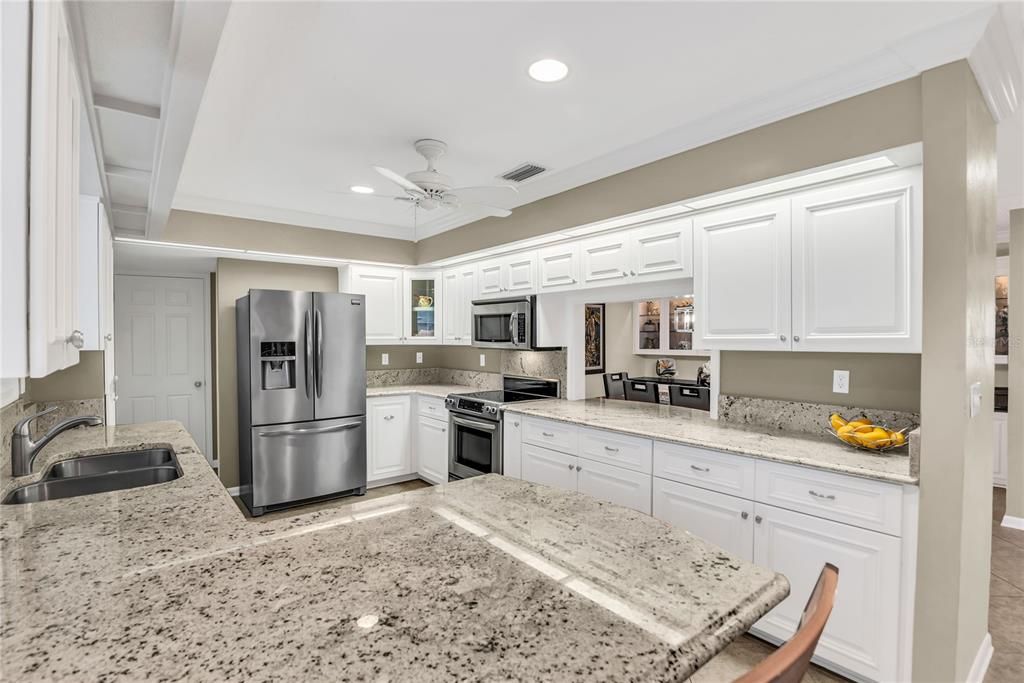 Interior, Kitchen, Recessed Lighting, Stainless Steel Appliances