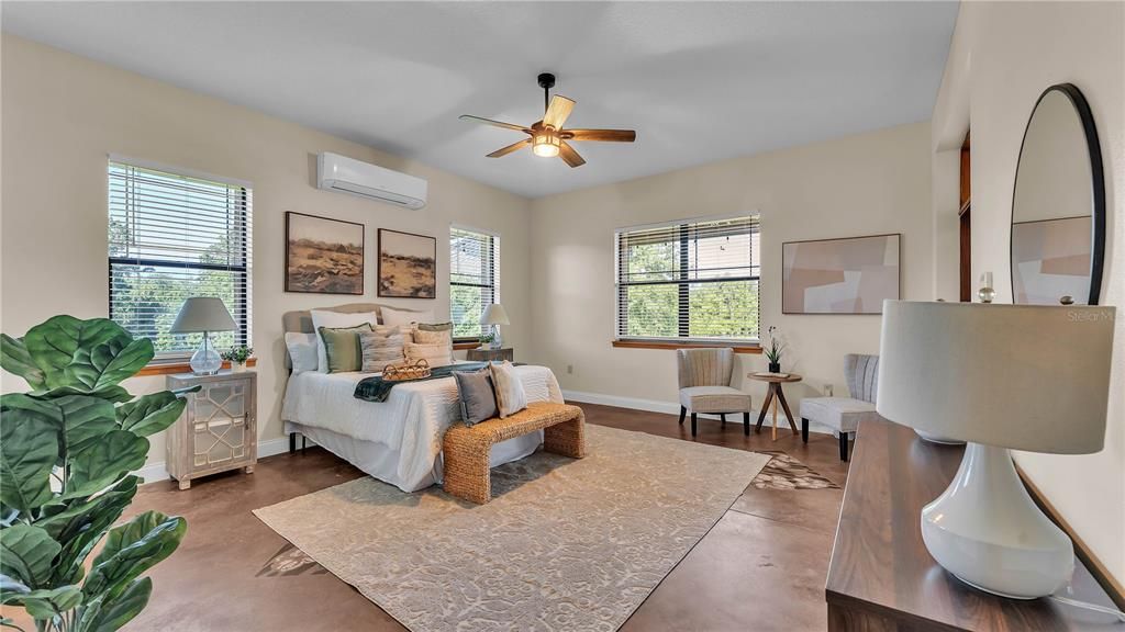 Bedroom, Interior, Wood Texture Flooring