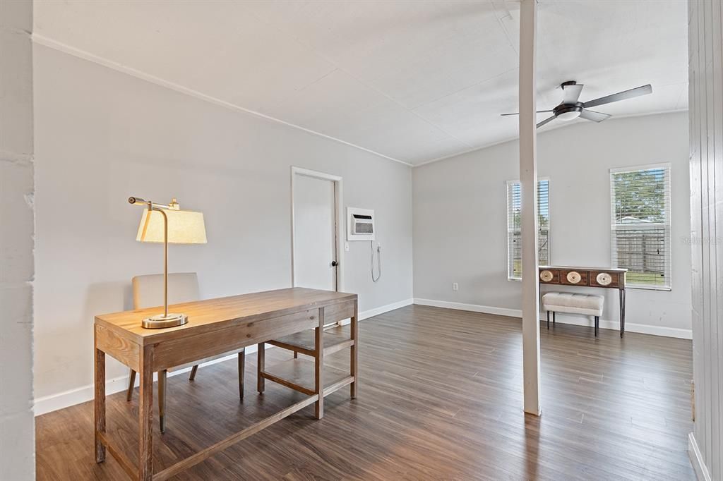 Home Office, Interior, Wood Texture Flooring