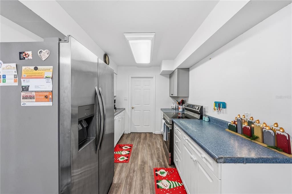 Interior, Kitchen, Wood Texture Flooring