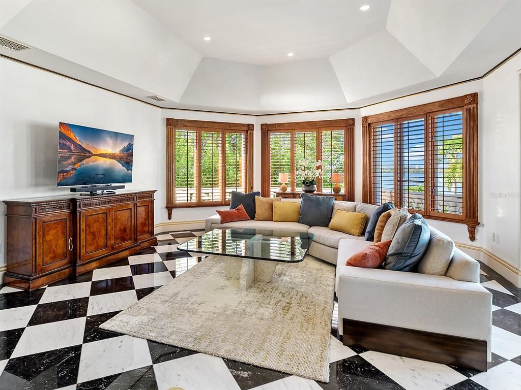 Interior, Living room, Recessed Lighting