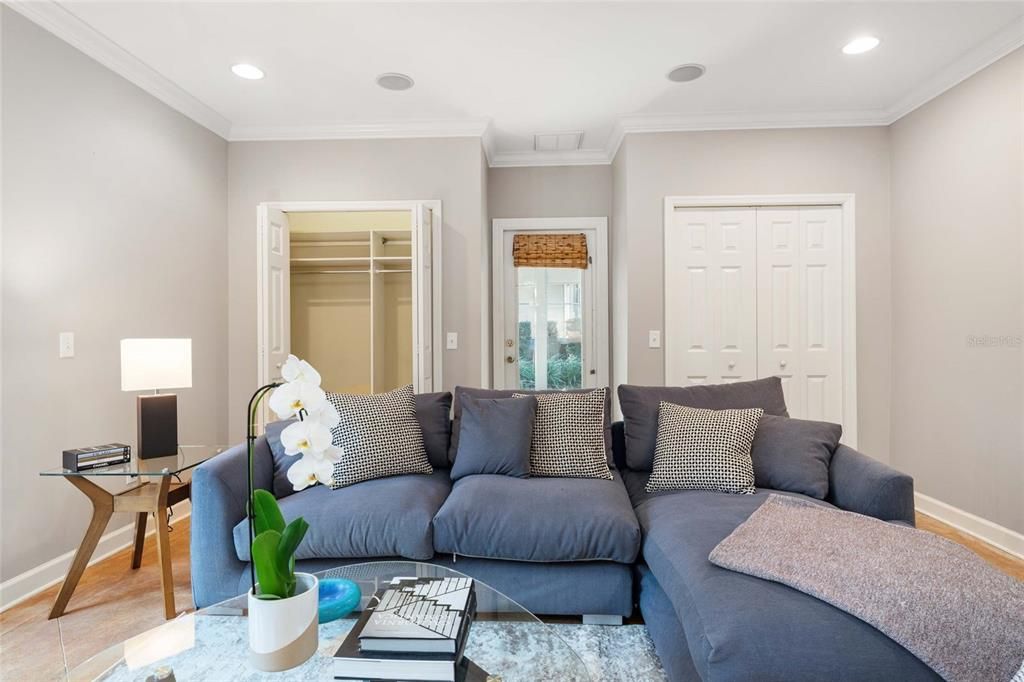 Interior, Living room, Recessed Lighting