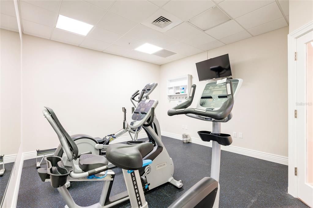 Fitness Equipment, Interior, Recessed Lighting
