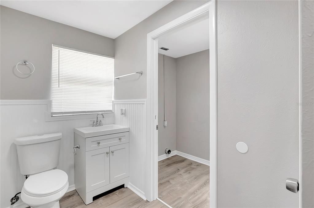 Bathroom, Interior, Wood Texture Flooring
