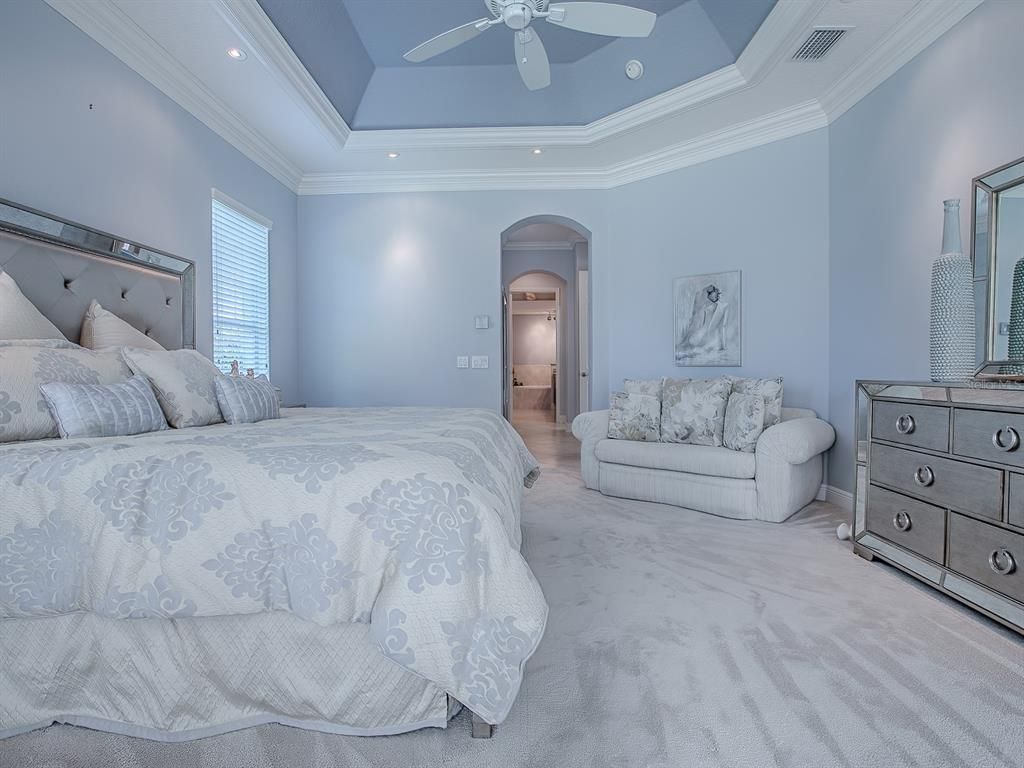 Bedroom, Interior, Recessed Lighting