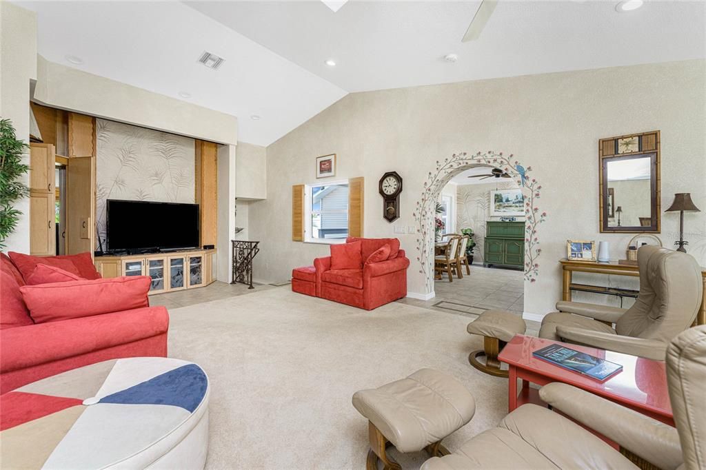 Interior, Living room, Recessed Lighting