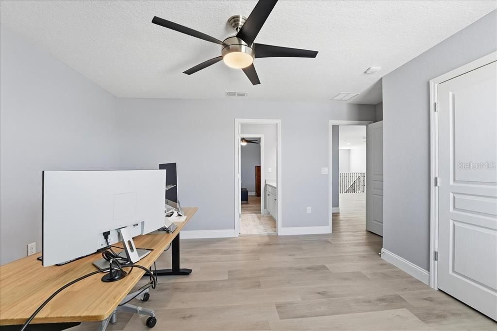 Home Office, Interior, Wood Texture Flooring