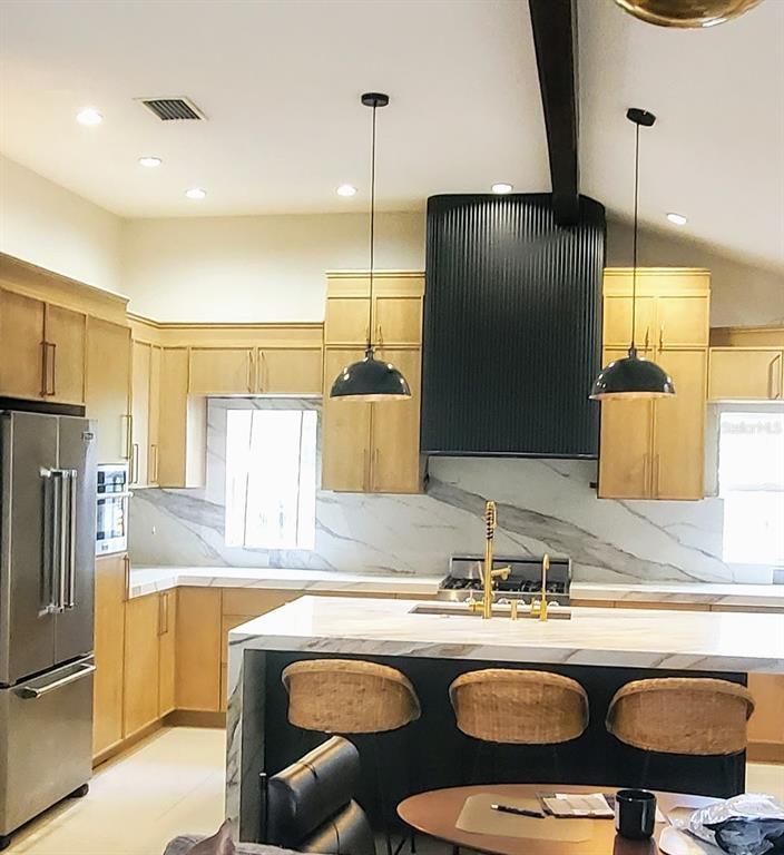Interior, Kitchen, Pendant Lights, Recessed Lighting