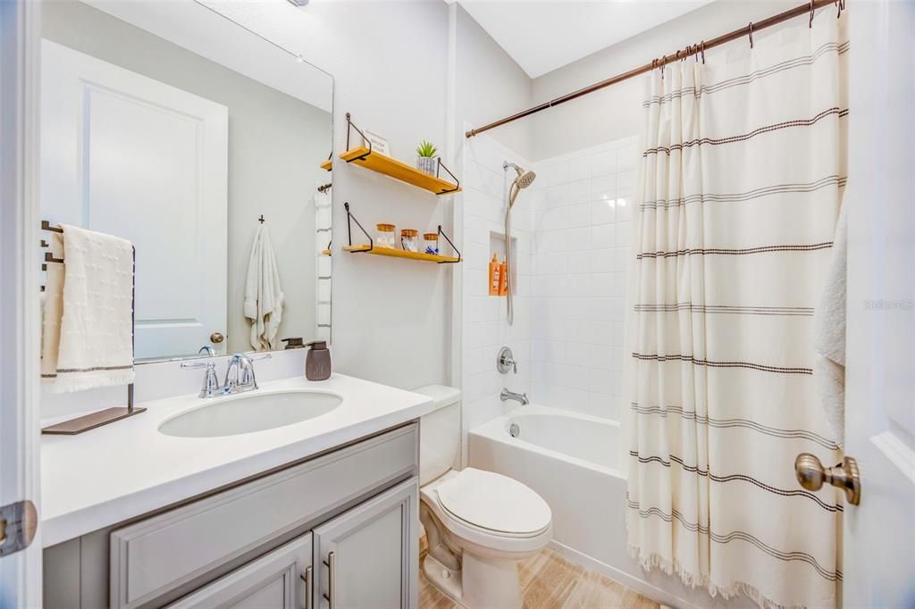 Bathroom, Interior, Wood Texture Flooring