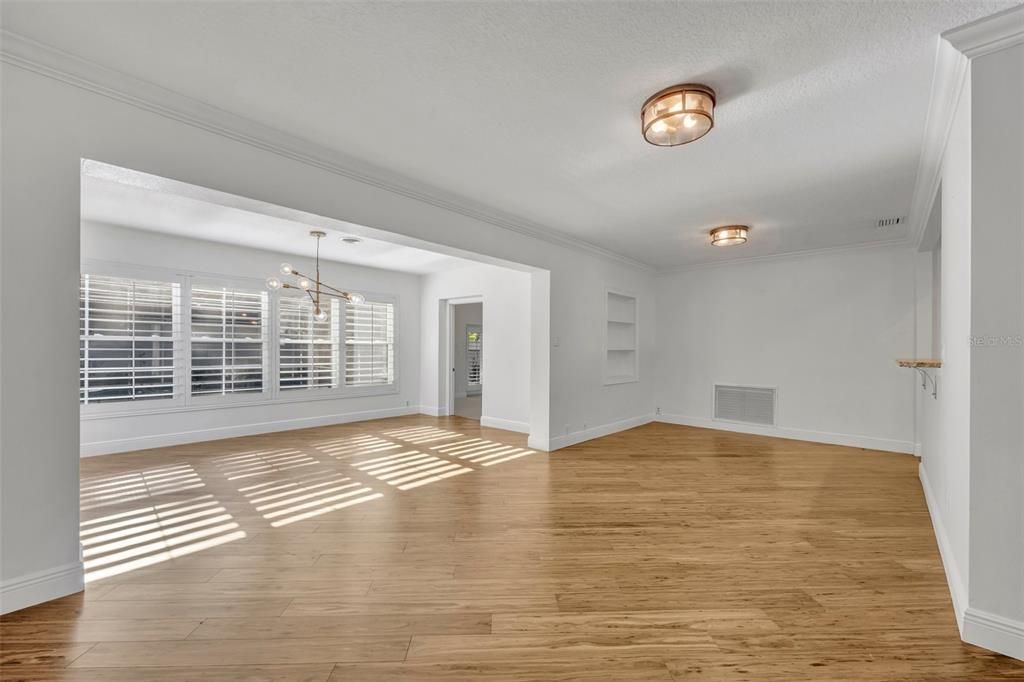 Empty room, Interior, Wood Texture Flooring
