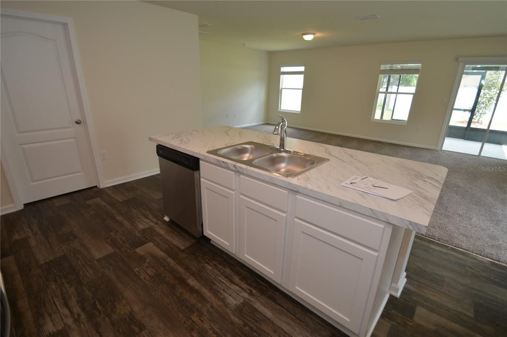 Interior, Kitchen, Wood Texture Flooring