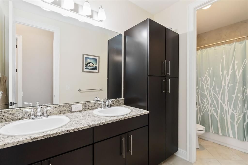 Bathroom, Dual Sink Vanities, Glass Shower, Interior