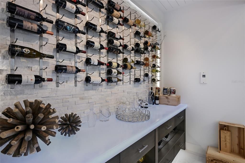 Interior, Stone Walls, Wine Storage