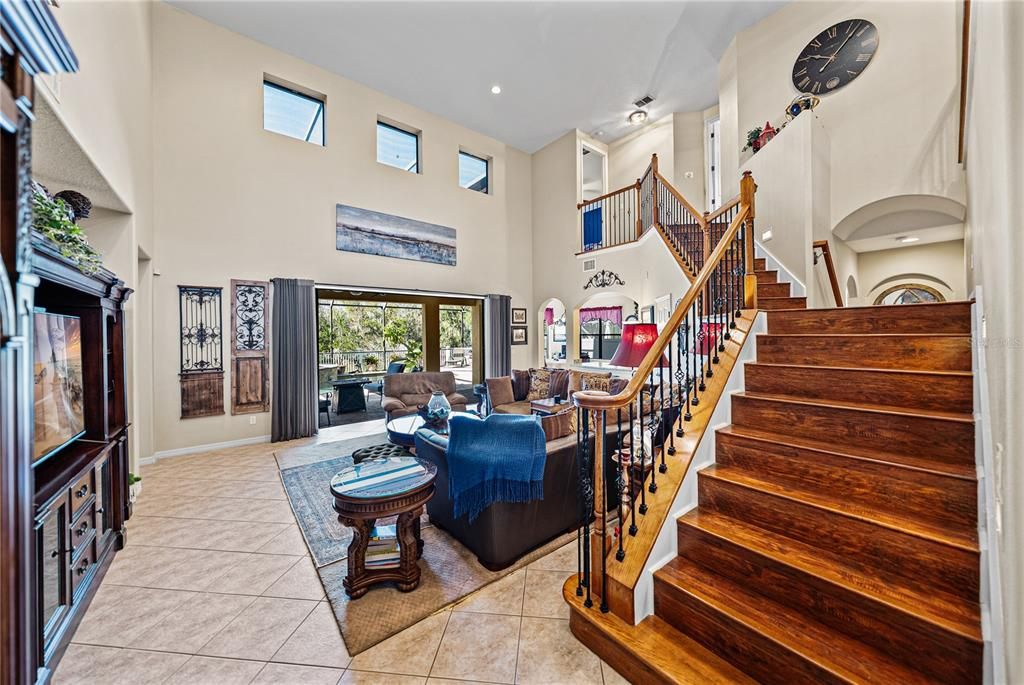 Interior, Living room, Recessed Lighting