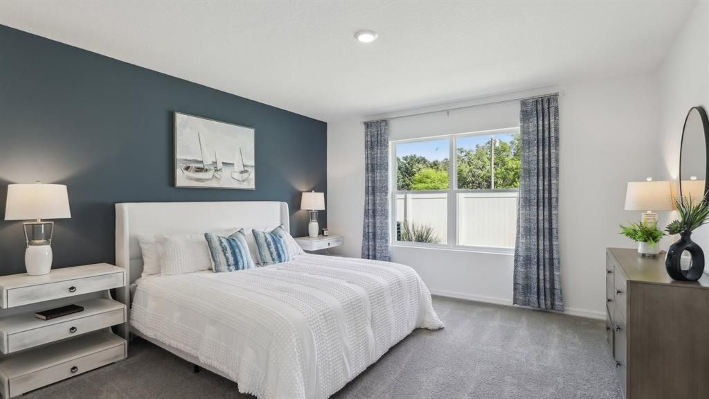 Bedroom, Interior, Recessed Lighting