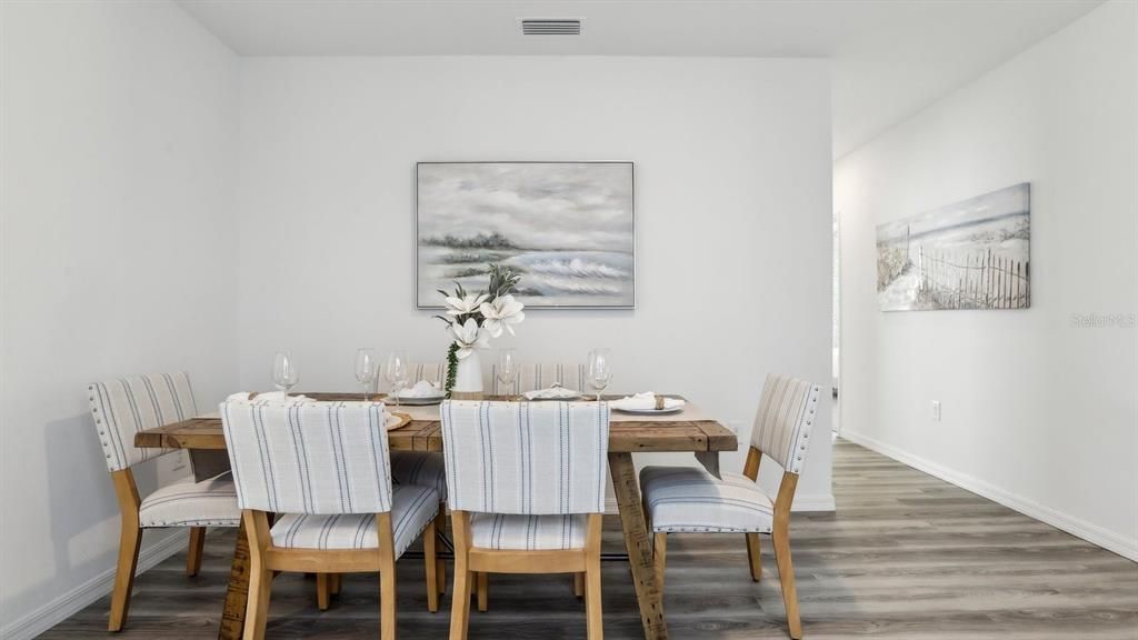 Dining room, Interior, Wood Texture Flooring