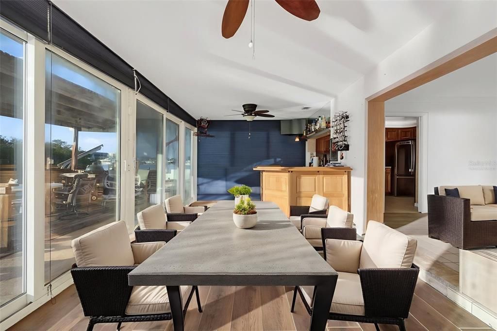 Dining room, Interior, Wood Texture Flooring