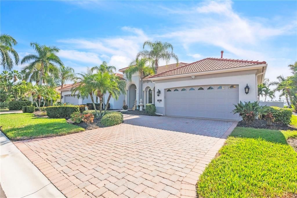 Attached, Backyard, Exterior, Facade, Mediterranean