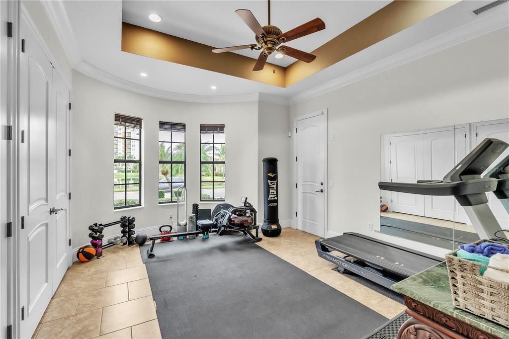 Fitness Equipment, Interior, Recessed Lighting